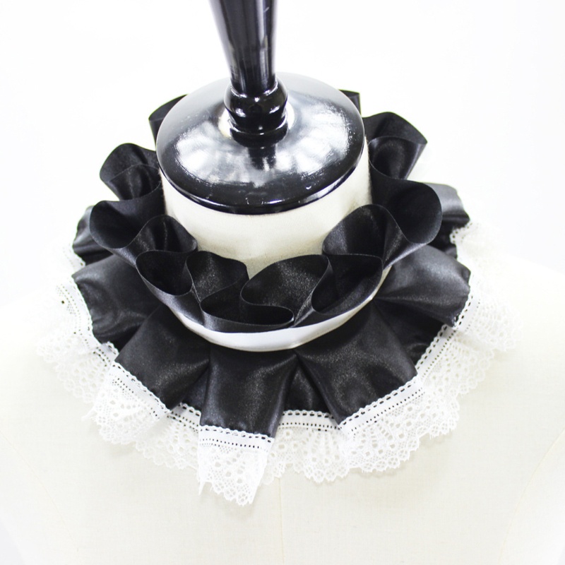 Cổ Áo Giả Bằng Vải Satin Viền Ren Có Thể Điều Chỉnh Phong Cách Lolita Cổ Điển Cho Nữ Hóa Trang | BigBuy360 - bigbuy360.vn