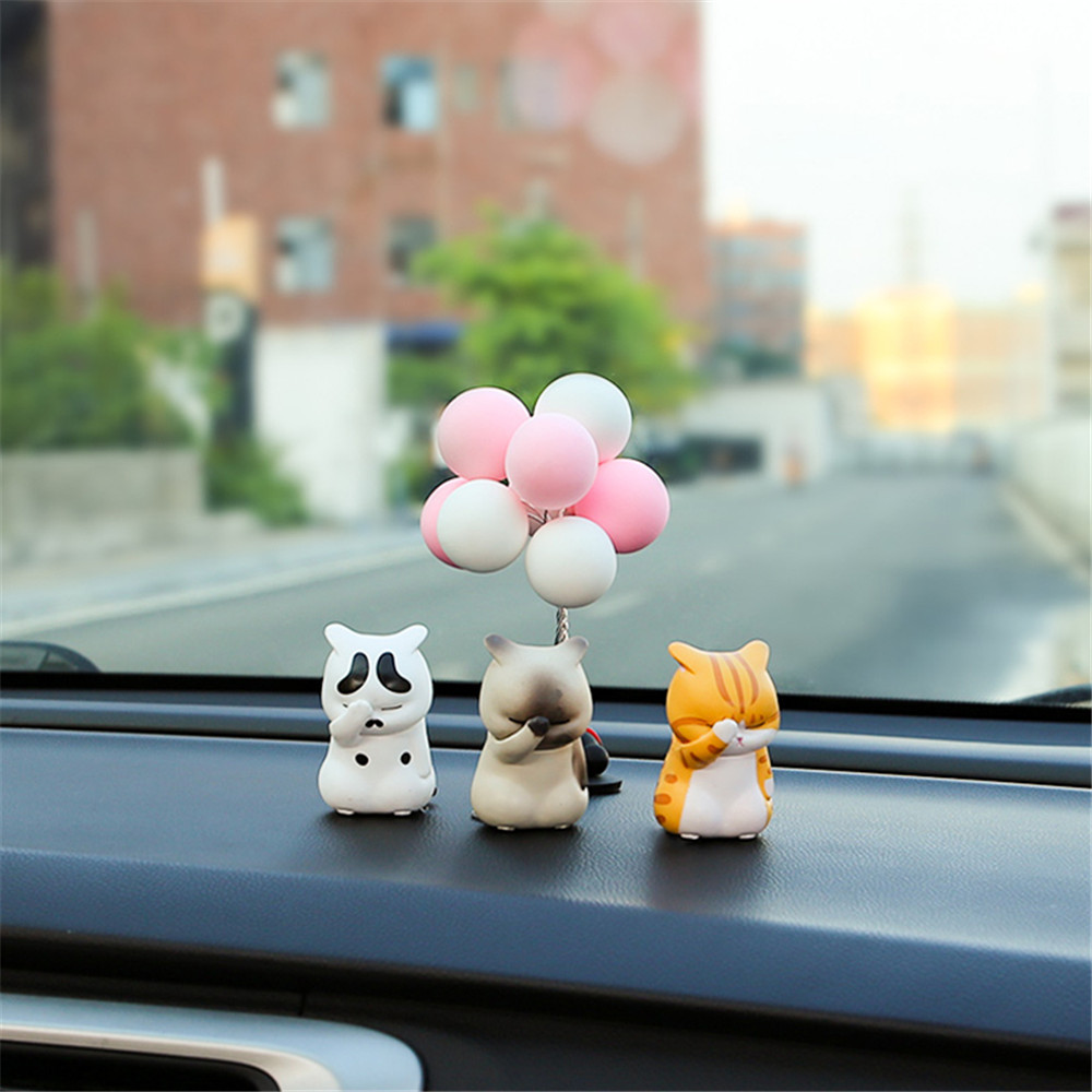 Mèo con nhiều biểu cảm trang trí xe hơi dễ thương