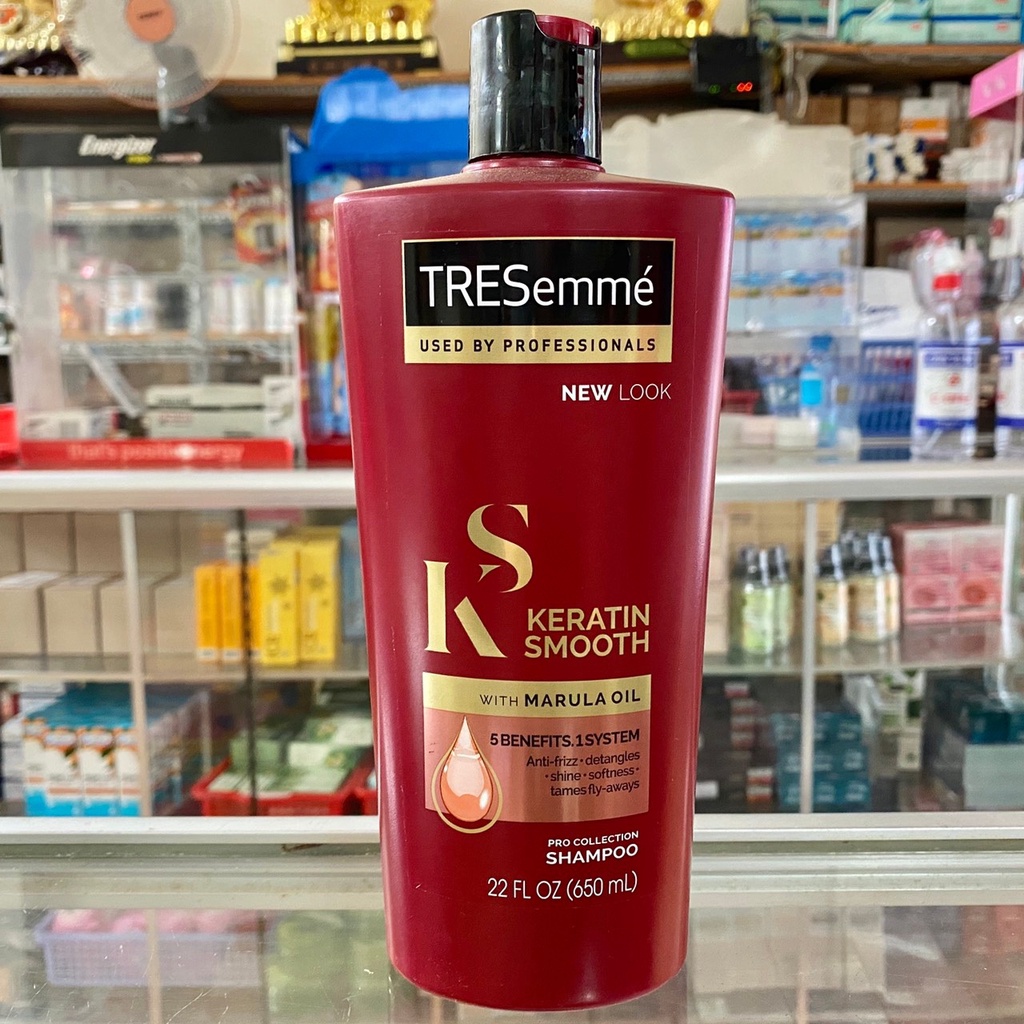 Bộ Dầu gội Xả Cho Tóc Siêu Mềm Mượt TRESemme Keratin Smooth Marula Oil nhập Mỹ