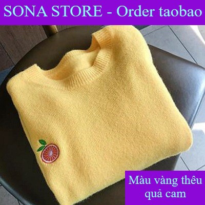 Áo len nữ form rộng hàn quốc, Áo len tay dài, Hàng quảng châu cao cấp, Màu pastel, SONA STORE | BigBuy360 - bigbuy360.vn