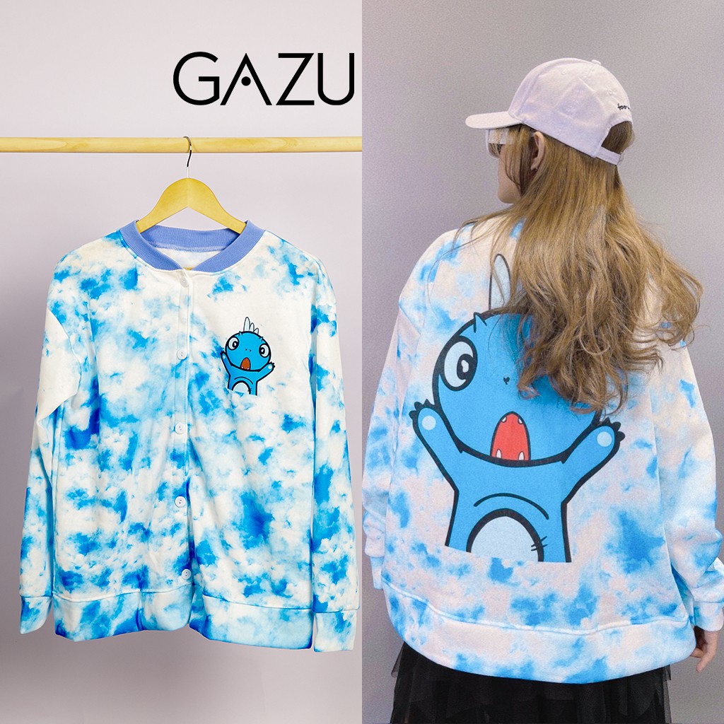Áo khoác nỉ Gazu unisex áo khoác cardigan nỉ in hình phong cách ulzzang-377 | BigBuy360 - bigbuy360.vn