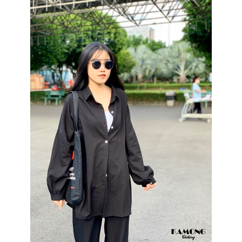 Áo sơ mi unisex túi mổ khoác nhẹ KAMONG A059 | BigBuy360 - bigbuy360.vn