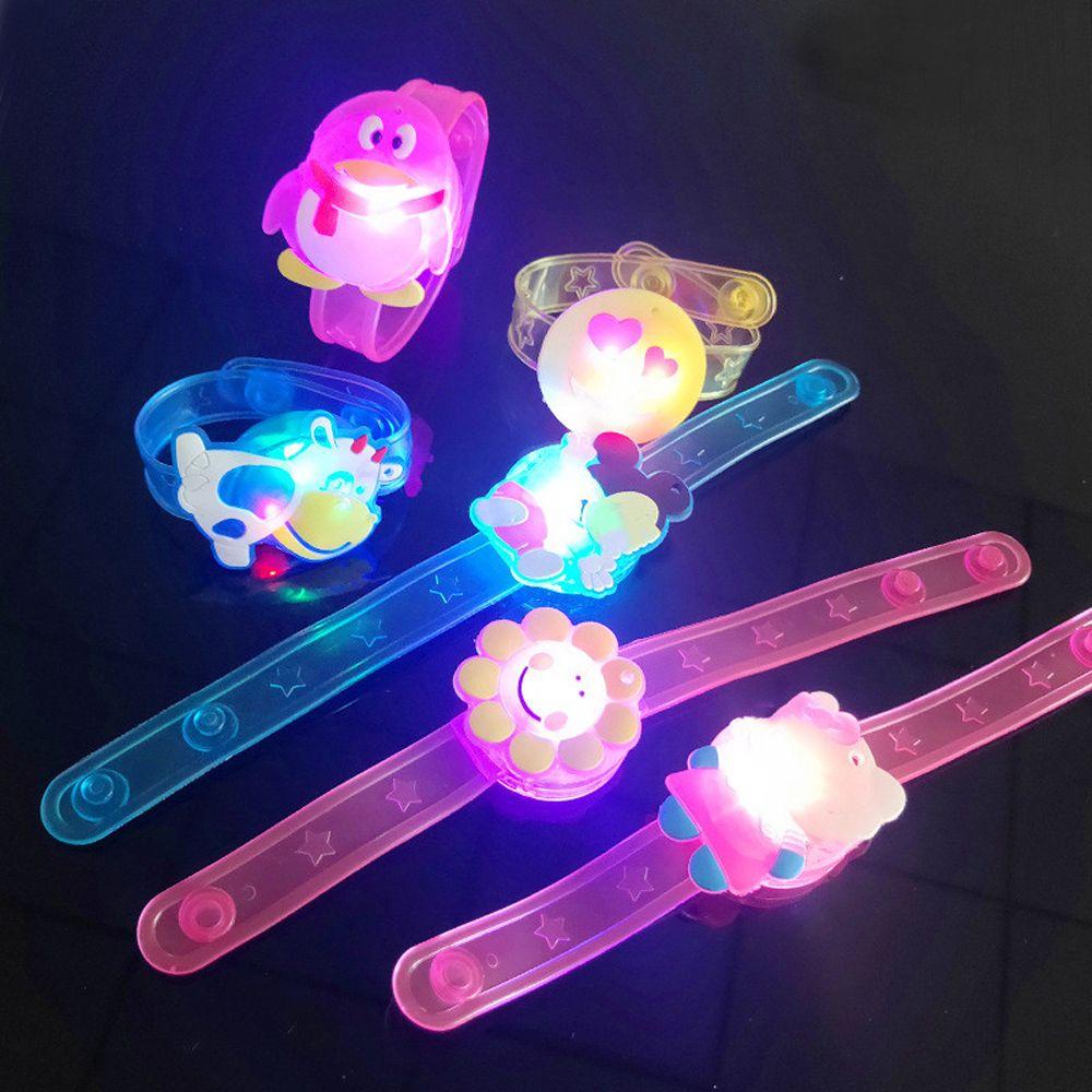 Augustine Đồng Hồ Đeo Tay Có Đèn LED Họa Tiết Hoạt Hình Bằng PVC Dành Cho Bé