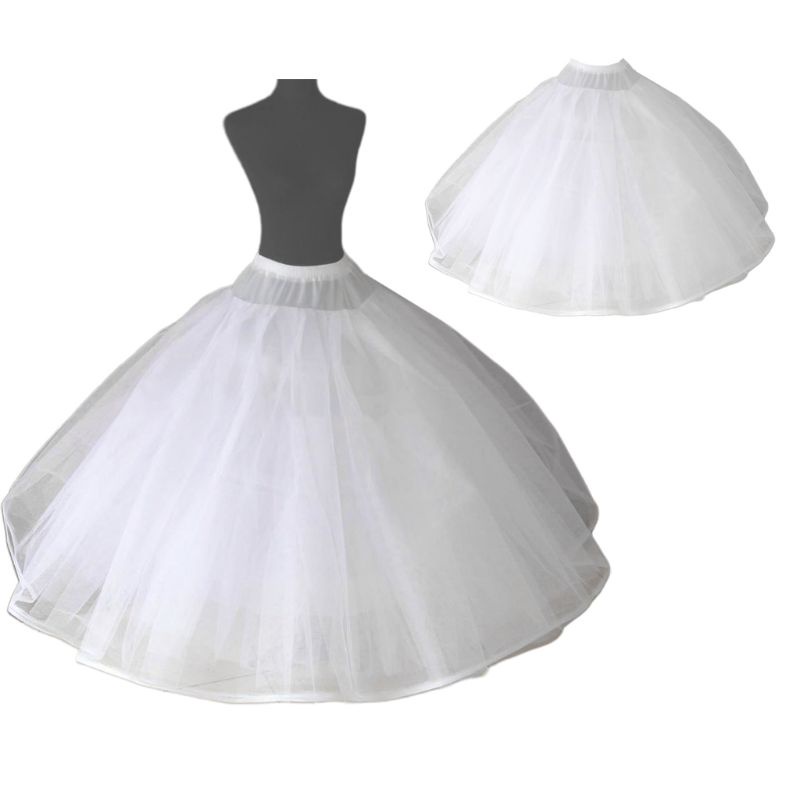 Chân váy vải tuyn 8 lớp bồng bềnh không có tùng váy cho cô dâu trong đám cưới/dạ tiệc