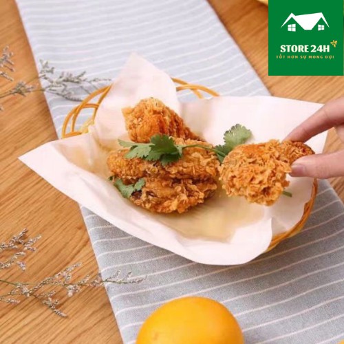Giấy thấm dầu dùng cho đồ chiên rán, rất tiện dụng, an toàn cho sức khỏe  I Store 24h