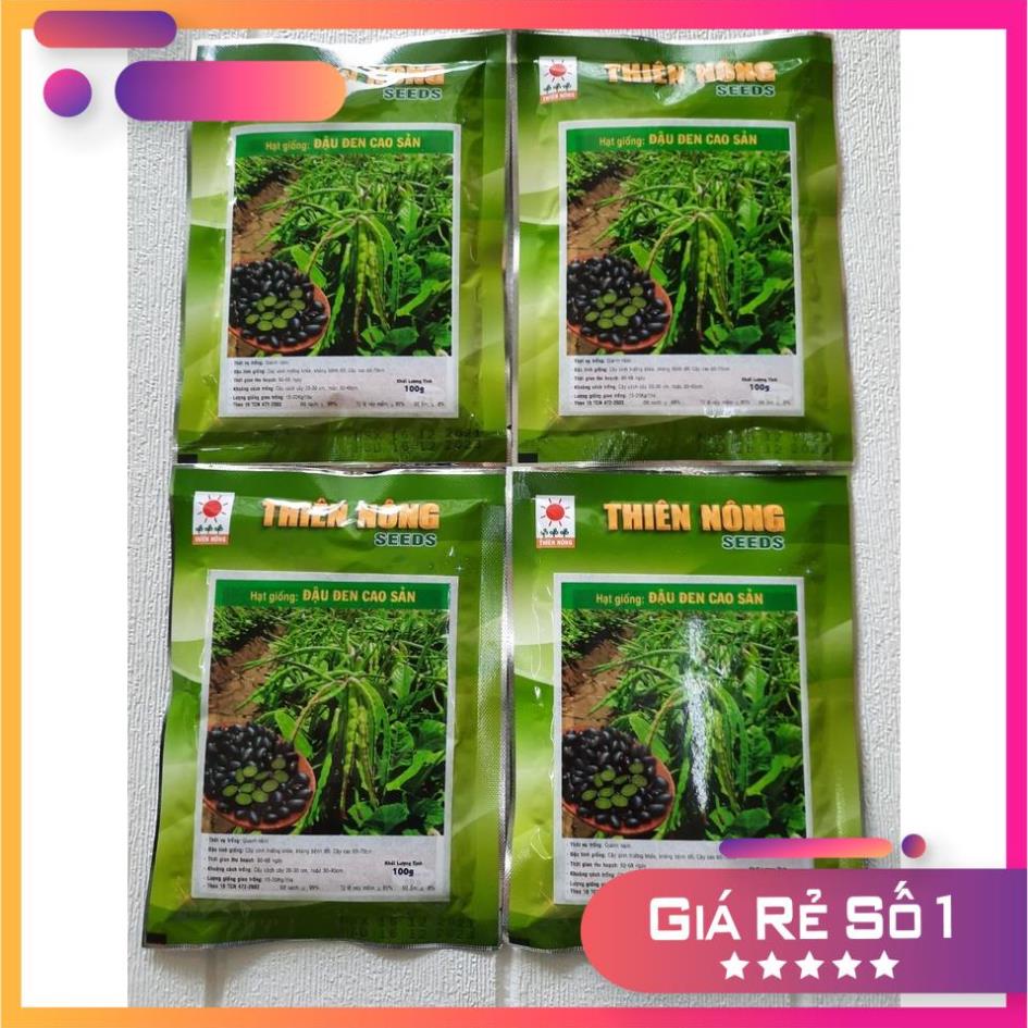 Hạt Giống Đậu Đen Lòng Xanh Năng Suất Cao, 1 gói 100gr