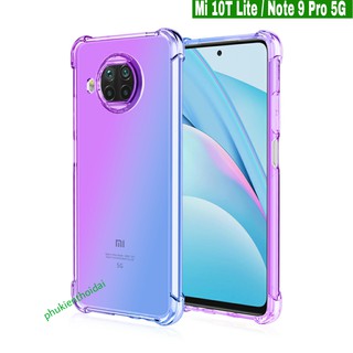 ỐP LƯNG REDMI NOTE 9 PRO 5G / MI 10T LITE DÙNG CHUNG DẺO ĐA SẮC LỒI 4 GÓC CHỐNG Ố VÀNG