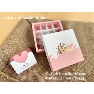 [Set 10] hộp đựng socola (chocolate) 16 viên (ko kèm thiệp)