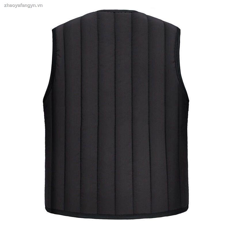 Áo gile cotton lót nhung dày dặn giữ ấm dành cho phụ nữ trung niên