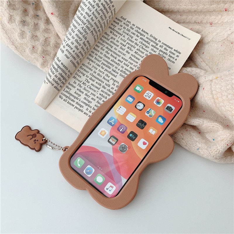 IPhone Case - iPhone 11 Pro Max / iPhone12 / iPhone X / iPhone 7 Plus Case / iPhone 8 / iPhone 6 Biscuit Bear Mobile Shell Soft Silicone Case