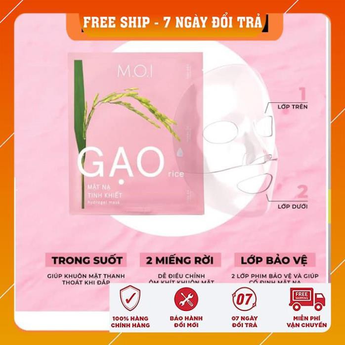 Mặt Nạ Gạo Tinh Khiết Mặt Nạ Hồ Ngọc Hà Chiết Xuất Từ Gạo Trắng Da, Dưỡng Ẩm, Thải Độc