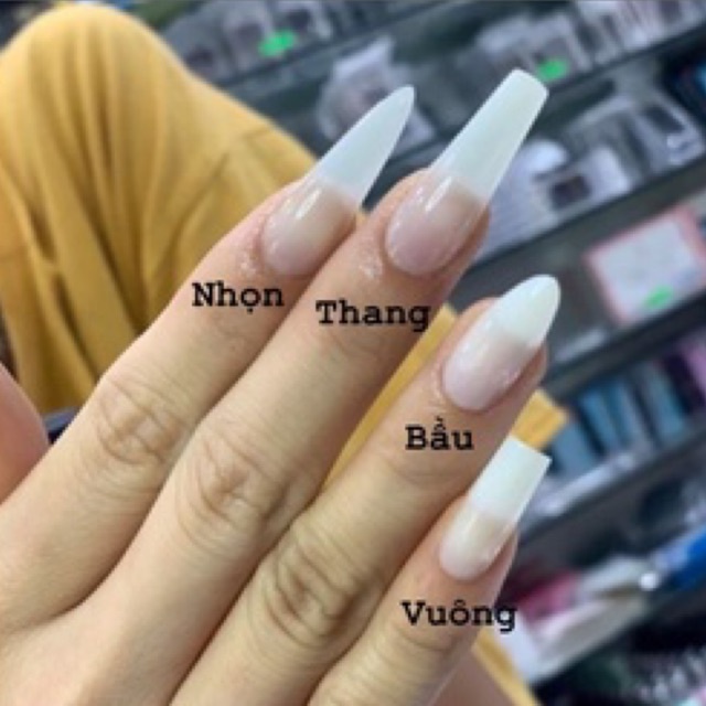 Nail Box Mẫu Cô Dâu Trắng Thiết Kế Theo Yêu Cầu - Tặng Kèm Dũa + Keo