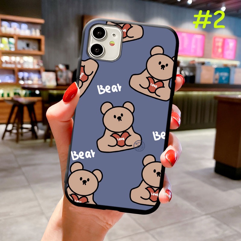 Ốp Điện Thoại Mềm Hình Gấu Dễ Thương Cho Oppo A95 A94 A93 A92 A91 A83 A77 A76 A74 A73 A72 A71 2020 4G 5G