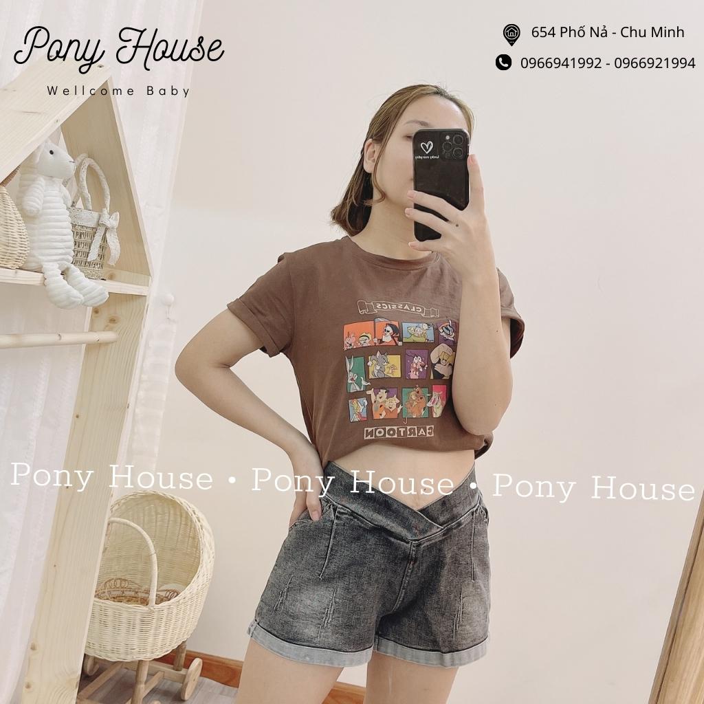 Quần Sooc Bầu Bò, Quần Đùi Jeans Bầu Cạp Chéo, Đáp Bụng Có Chun Chỉnh Mềm Đẹp Co Giãn 4 Chiều Có Hàng Loại 1