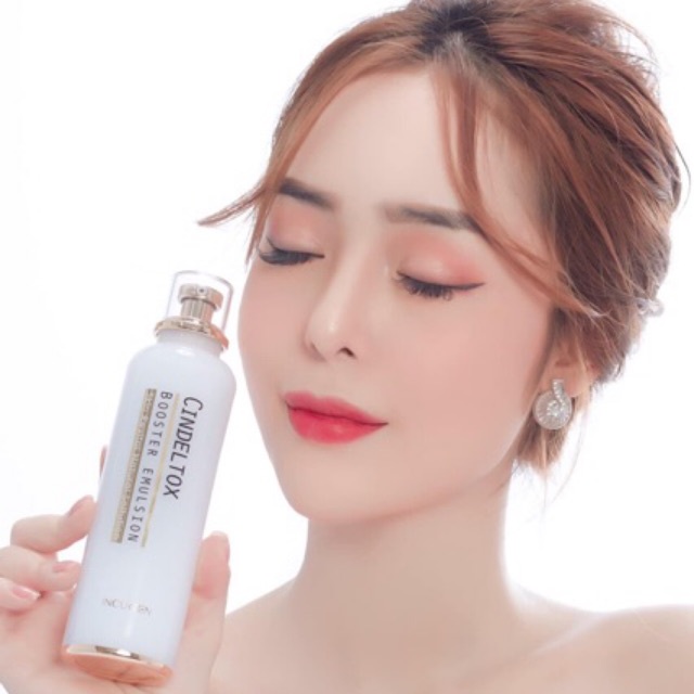 Nhũ Tương Dưỡng Trắng CINDEL Tox Booster Emulsion 120ml Sữa dưỡng trắng da