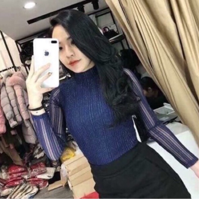 ÁO NHŨ KẺ CỔ 3P CHẤT ĐẸP MS55339