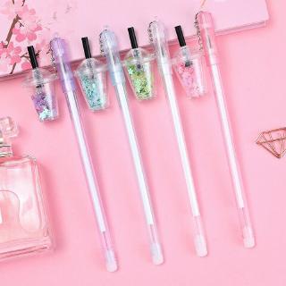Set 2 Bút Bi Đen Gắn Chi Tiết Ly Trà Sữa Ngộ Nghĩnh