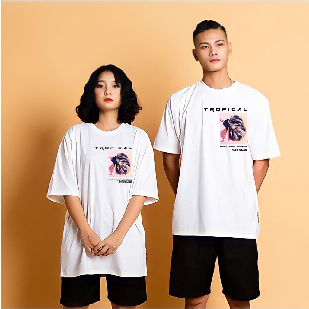 Áo thun tay lỡ Amihouse áo phông nam nữ form rộng tay lỡ đẹp vải dày mịn