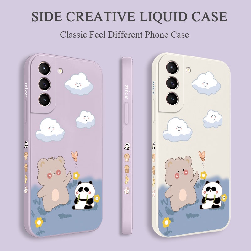 Ốp Điện Thoại Mềm Hình Gấu Trúc Cho Samsung Galaxy S21 S20 FE Ultra Plus