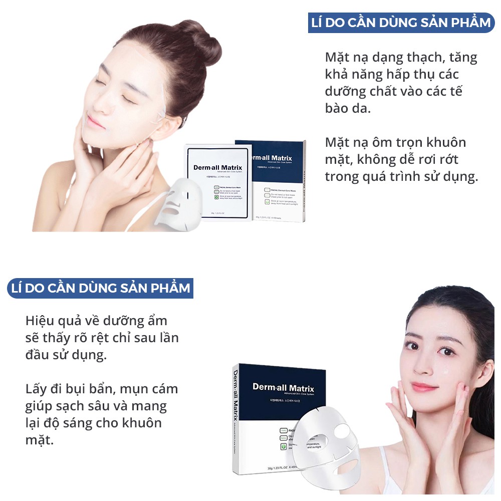 Mặt nạ dưỡng da giảm mụn chống lão hóa dưỡng ẩm trắng da LUVELA MN07