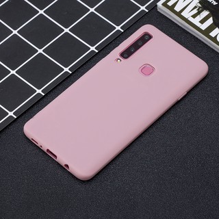 Ốp điện thoại silicon màu trơn đơn giản cho Samsung A750/A7 2018 A9s/A9 2018