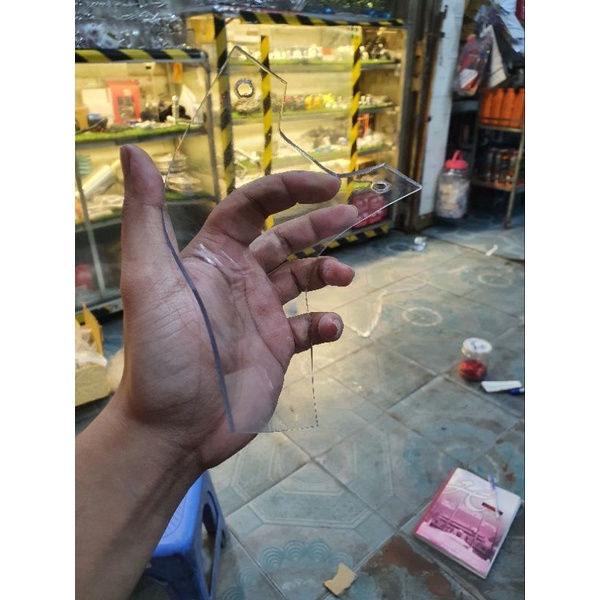 Mica che phuộc loại dẻo dầy 2mm uống gắn mọi xe