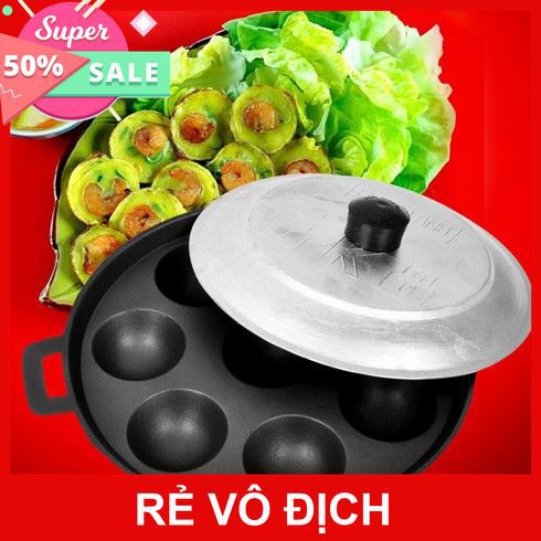 [XÃ KHO] CHẢO ĐỔ BÁNH KHỌT 8 KHUÔNG [HCM]