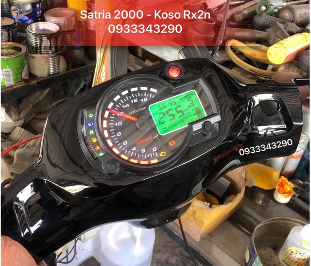 Trọn Bộ Cổ Satria 2000 - Chế Đồng Hồ Koso rx2na