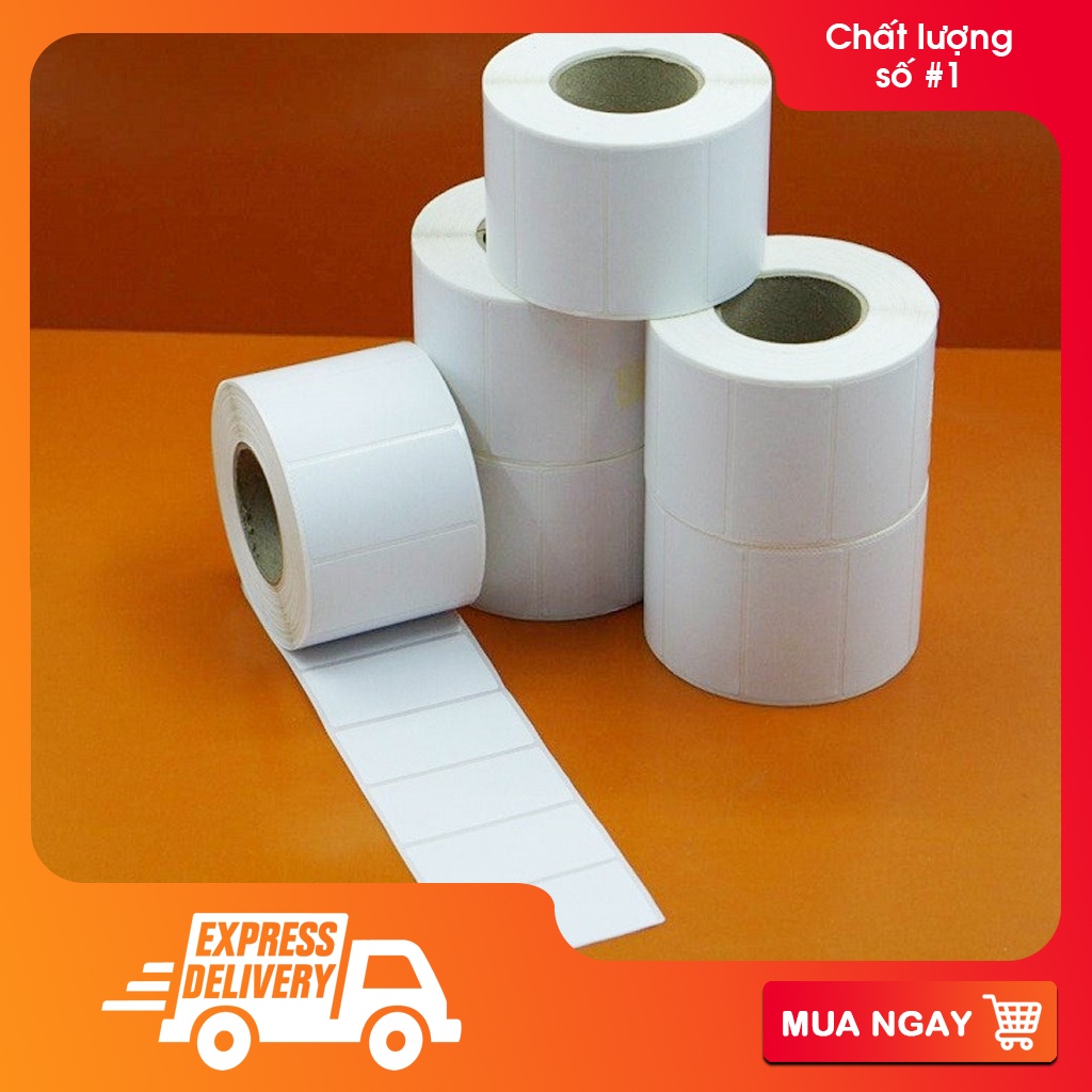 Tem decal nhiệt 80x50 mm, tem giao hàng SUPERSHIP, Tem nhiệt 8x5 cm tự dính