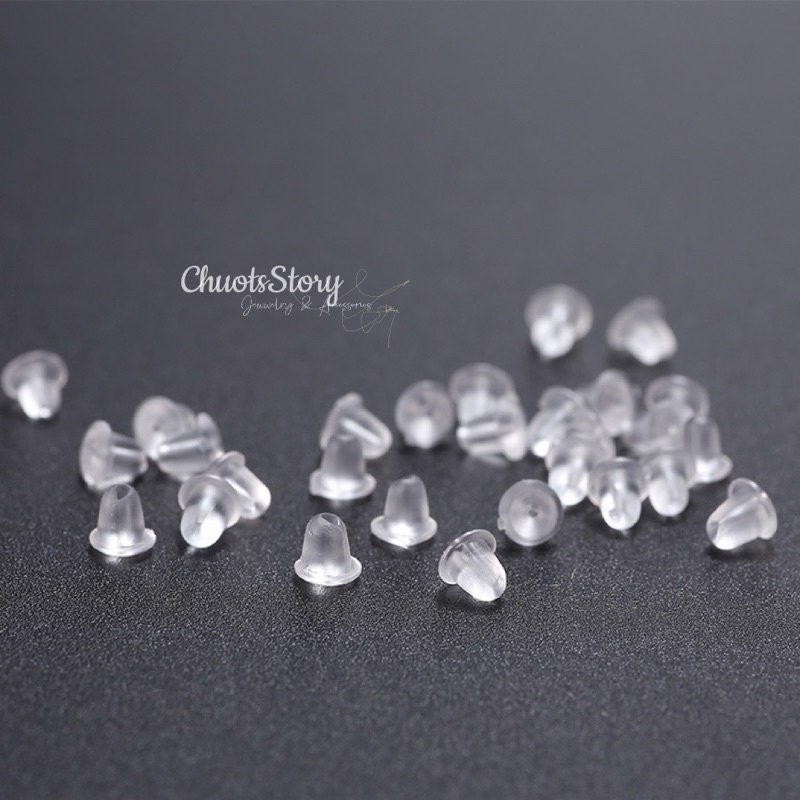 Chốt khuyên tai silicon mềm, nút chặn bông tai thời trang - CKT0001 - ChuotsStory