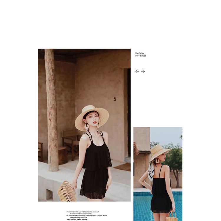 Bộ Đồ Bơi Một Mảnh Phối Ren Phong Cách Thời Trang Mới Dành Cho Nữ