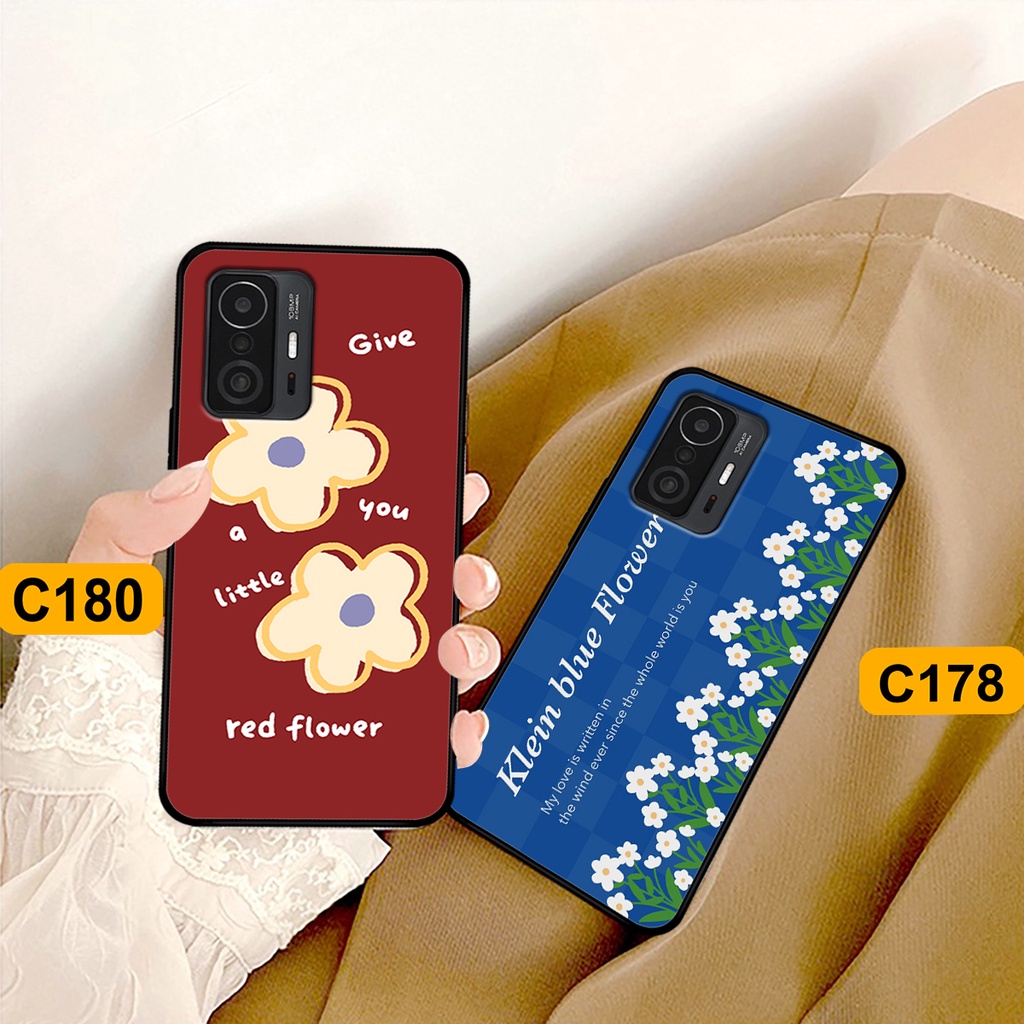 Ốp Xiaomi Mi 11T - Mi 11T Pro in hình hoa cỏ nhẹ nhàng,họa tiết caro xinh xắn.ốp lưng chống sốc