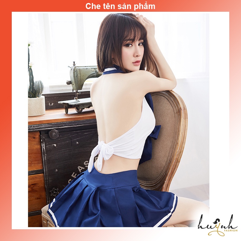 Đồ ngủ hóa trang học sinh hở lưng gợi cảm - CO05