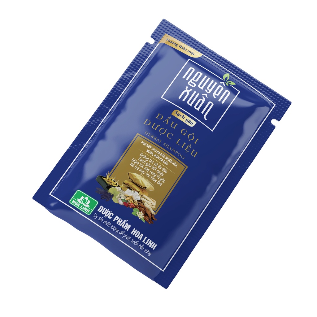 Dây Dầu Gội Dược Liệu Nguyên Xuân Sạch Gàu 5.5ml 10 gói