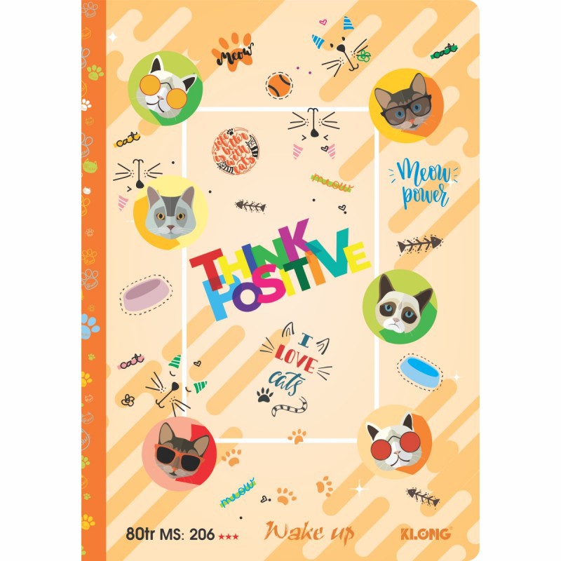 Vở kẻ ngang Wake up - 80 trang, MS 206