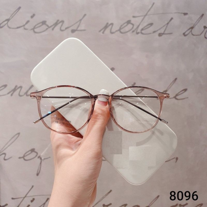 Gọng kính mắt tròn nhựa siêu nhẹ TR90 8096 | BigBuy360 - bigbuy360.vn