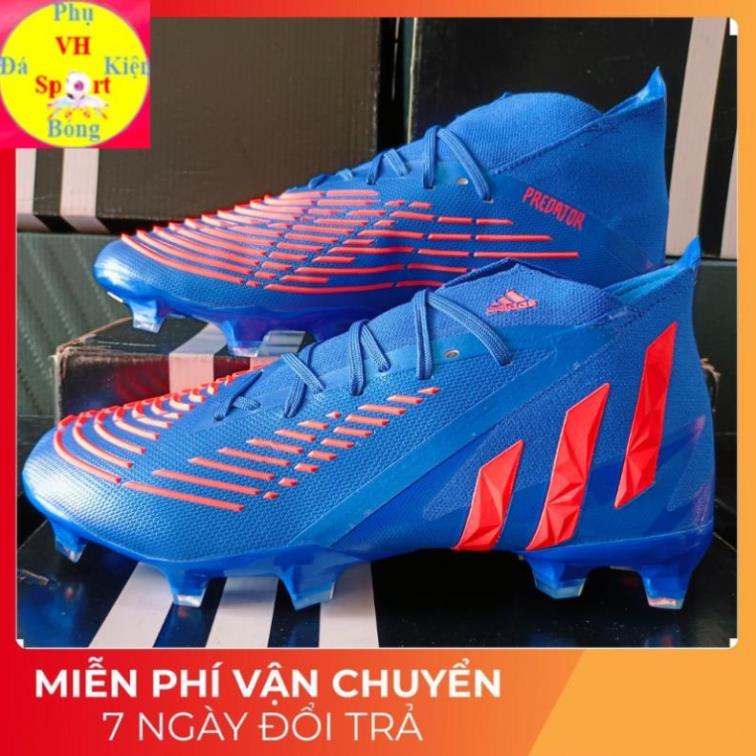 Giày đá bóng sân cỏ tự nhiên Adidas Predator Edge.1 Xanh FG 🚗 🐶