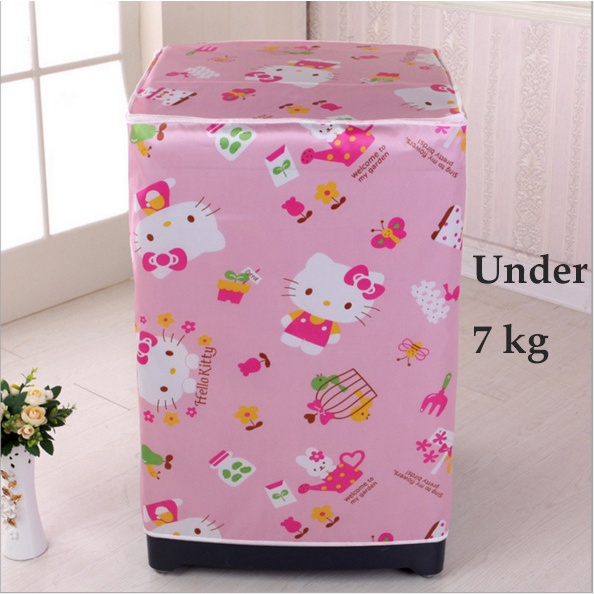 Vỏ bọc máy giặt chống bụi chống thấm nước họa tiết Hello Kitty xinh xắn