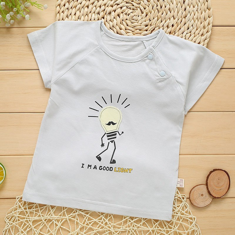 Áo thun tay ngắn in hình độc đáo dễ thương cho bé
