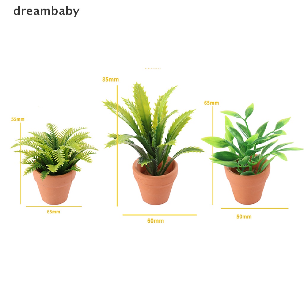 Mô Hình Chậu Cây Mini 1: 12 Dùng Trang Trí Nhà Búp Bê