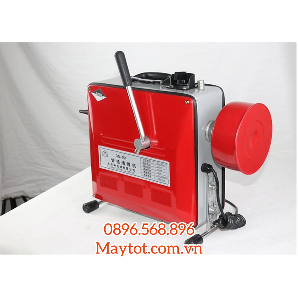 Máy thông tắc cống GQ 150 Công Suất 900w Tự Động Đẩy Dây