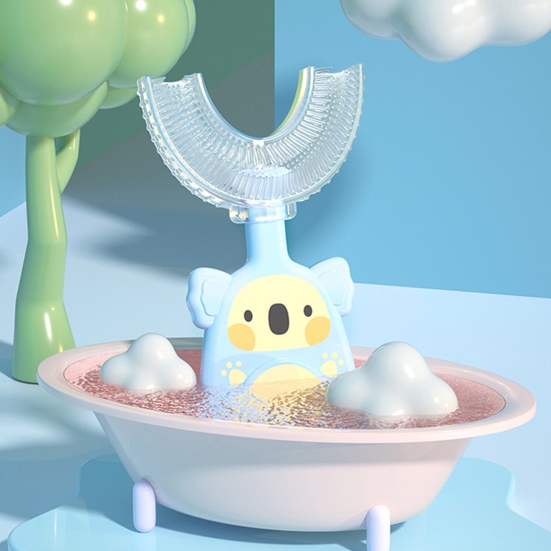 Bàn Chải Đánh Răng Cho Bé, Bàn Chải Đánh Răng Trẻ Em Làm Sạch Sâu Mọi Kẻ Răng Với Thiết Kế Chữ U Thông Minh Cho Bé