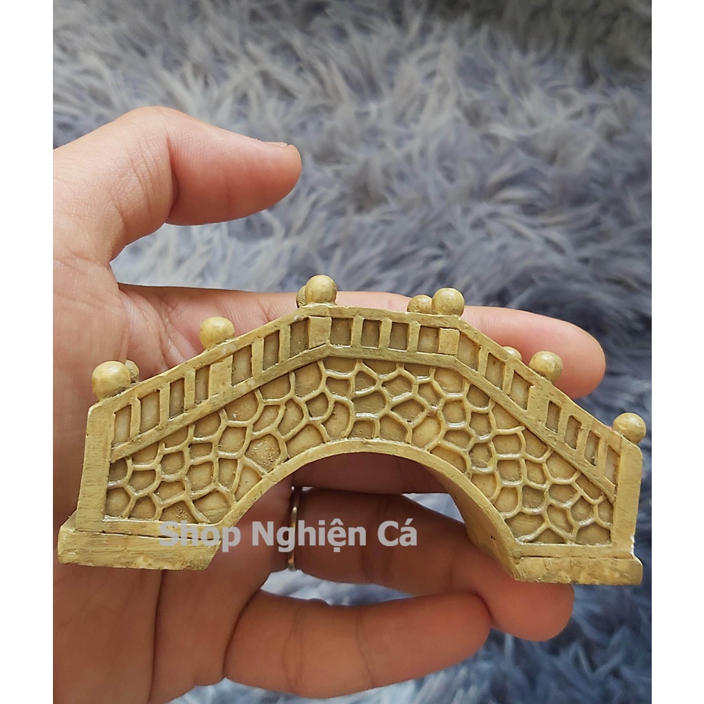 Mô hình cây cầu trang trí tiểu cảnh, bonsai, sân vườn, terrartium