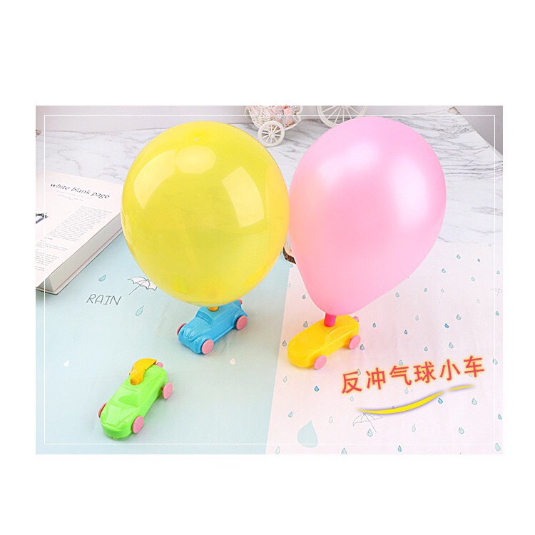 Đồ chơi xe ô tô bơm bong bóng bay độc đáo lạ mắt dành cho bé