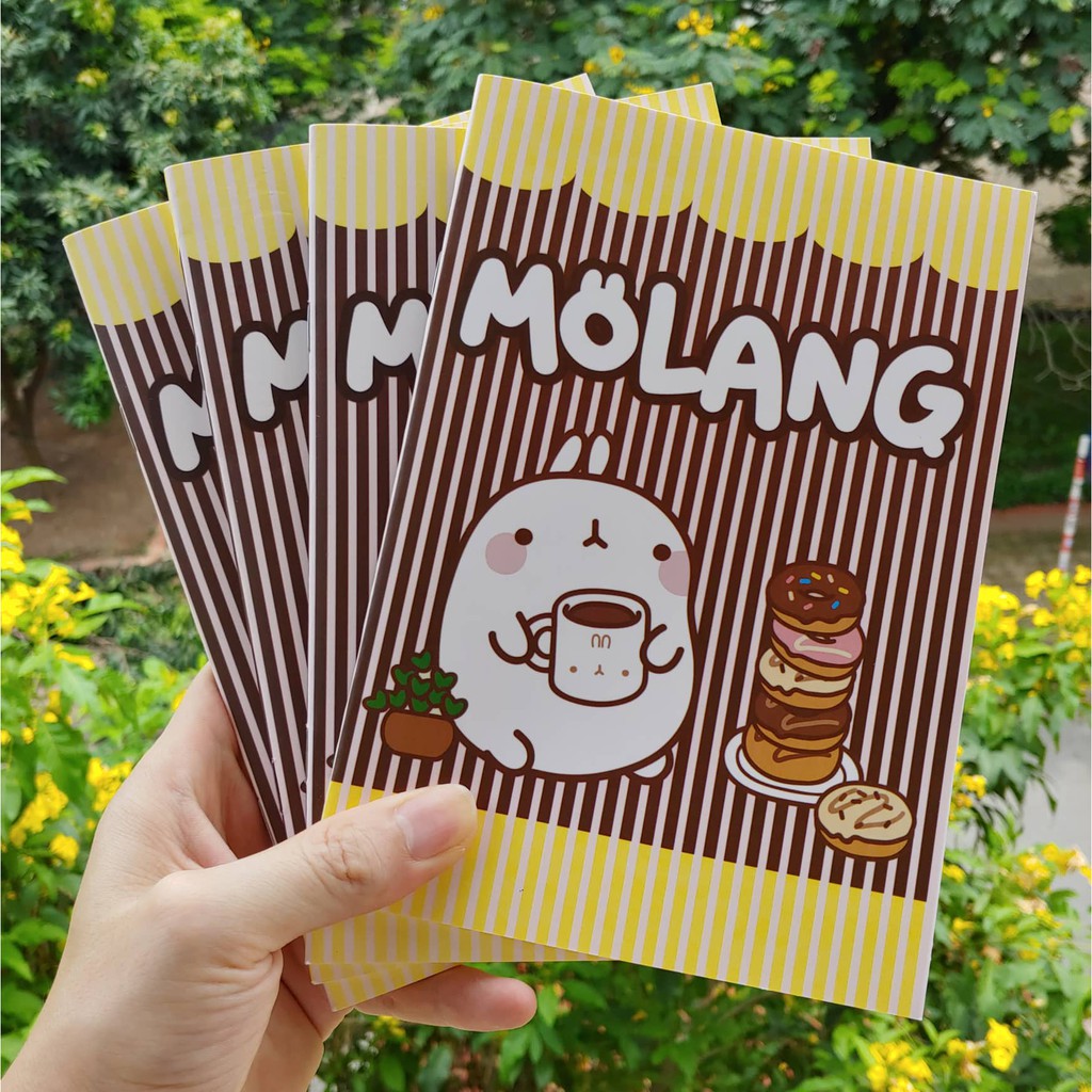 Vở hoạt hình Molang donut khổ A5