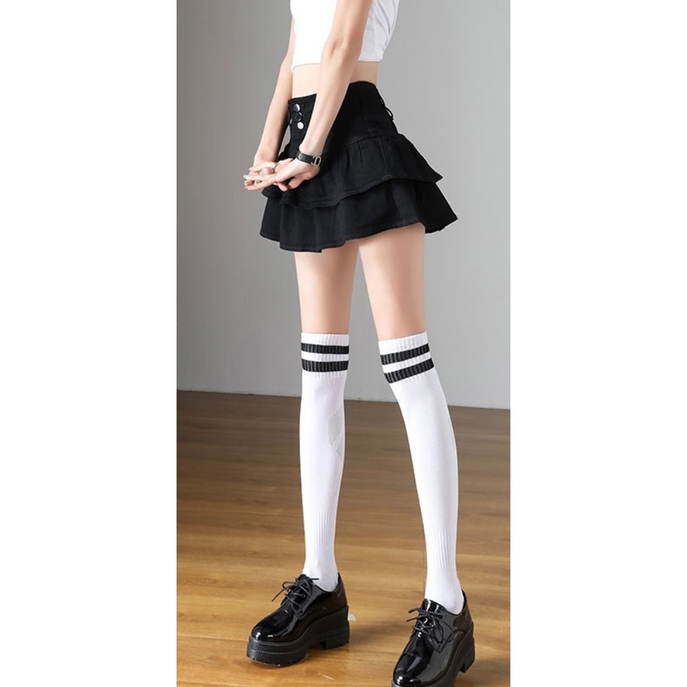Chân váy nữ, chân váy nữ kaki 3 cúc màu trắng đen size S M L SKUCV-02C  1990clother