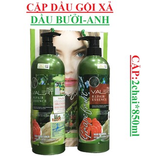 Cặp dầu gội xả tinh dầu bưởi Valert
