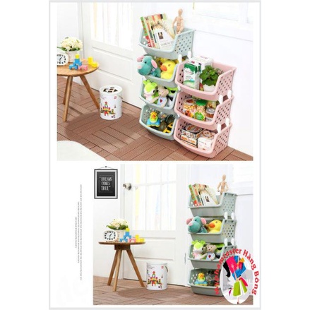 Kệ nhựa xếp chồng 4 tầng mã 0024