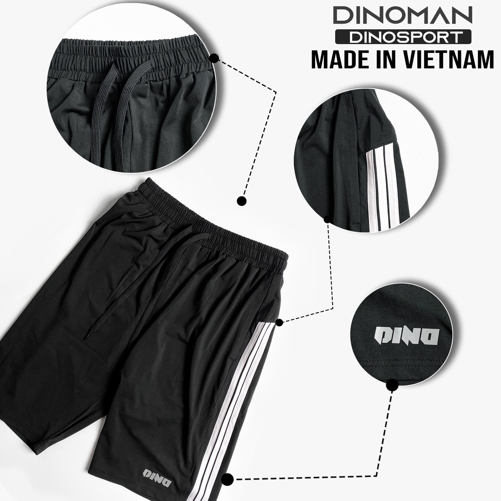 Bộ Thể Thao Nam DINOMAN Vải Co Giãn 4 Chiều Cao Cấp Phù Hợp Mặc Nhà Hoặc Chơi Thể Thao