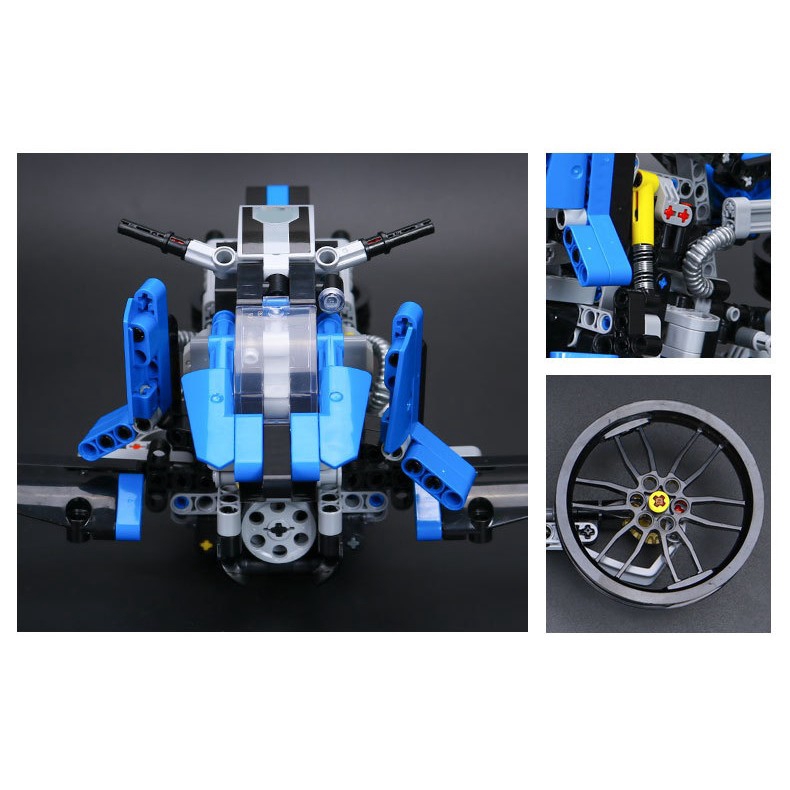 Compatible With  42063 Lepin 20032 BAMW R 1200 Gs Adventure Technic Building